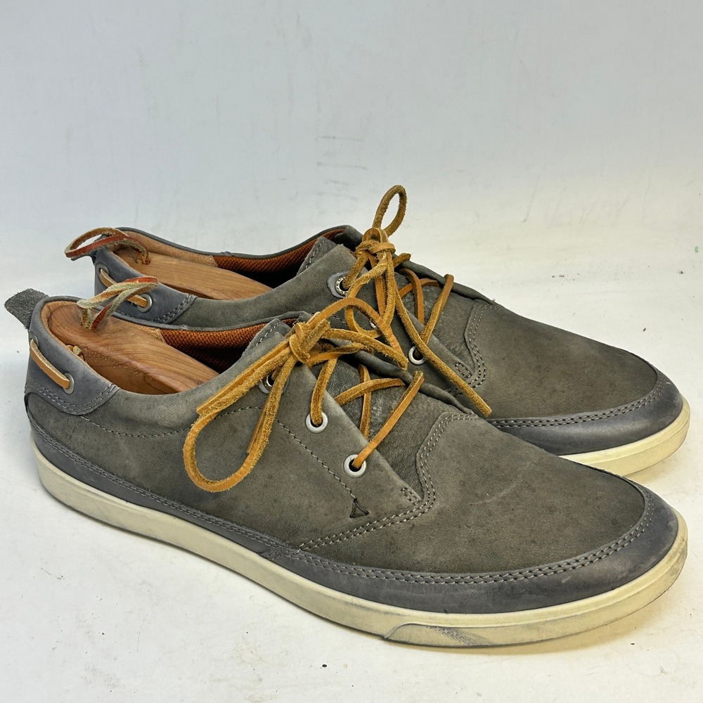 ECCO Biom Grip‎ Suede Gray Casual Shoes Sneakers US 11/11.5